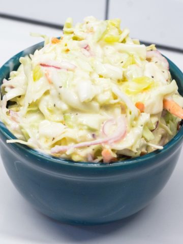 Italian Coleslaw recipe is a creamy coleslaw recipe made with Italian dressing and is similar to that TikTok sandwich slaw recipe.