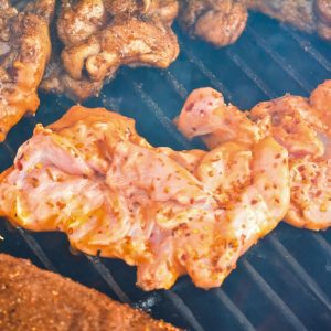 Place the chicken on the grill. Season the chicken with salt and pepper or even your favorite wing seasoning.