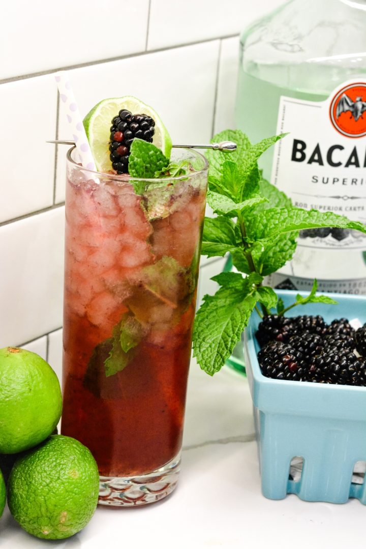 The blackberry mojito is a refreshing rum cocktail combining lime, rum, mint and blackberry for the ultimate summer cocktail.