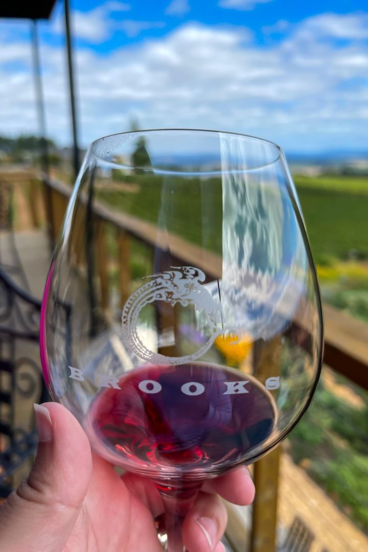 The Brooks Winery was also our lunch destination. A flighted wine tasting on their elevated patio truly was an elevated experience. The wine, the charcuterie, and the gardens were all worth the stop. 