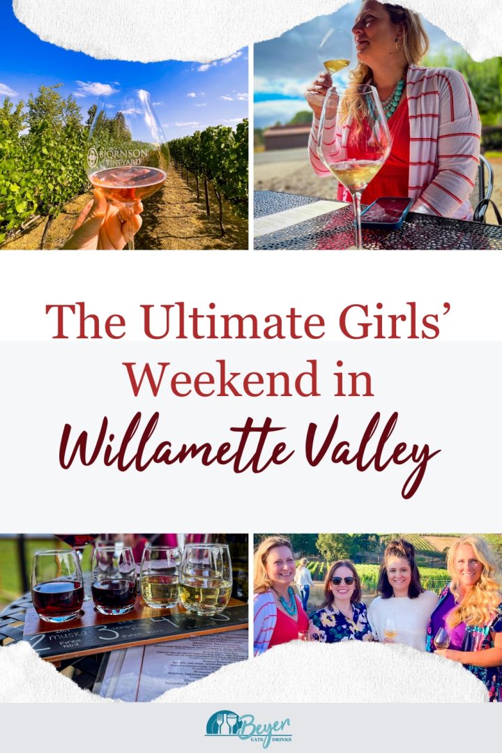 I recently took a trip to Willamette Valley with my closest girlfriends and had the best time laughing, wine tasting, and literally taking a little time to smell the flowers.