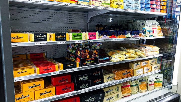 Tillamook products at the Tillamook Farm Store was a great place to stock up.