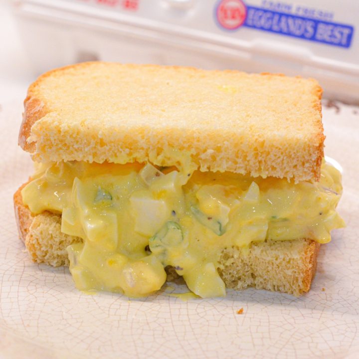 Classic Egg Salad Sandwich on Sourdough bread