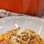 This simple yet tasty spaghetti recipe uses both spaghetti sauce and alfredo sauce while cooking the pasta in the sauce requiring just about 15 minutes from start to finish to make this TikTok Spaghetti.