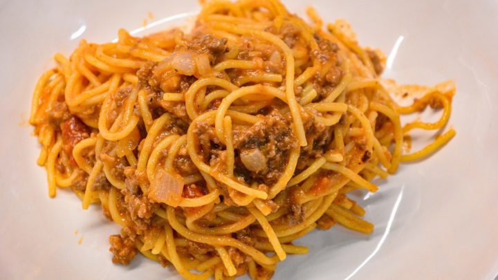 This simple yet tasty spaghetti recipe uses both spaghetti sauce and alfredo sauce while cooking the pasta in the sauce requiring just about 15 minutes from start to finish to make this TikTok Spaghetti.