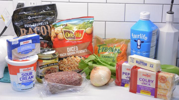 Bacon cheeseburger potato soup ingredients