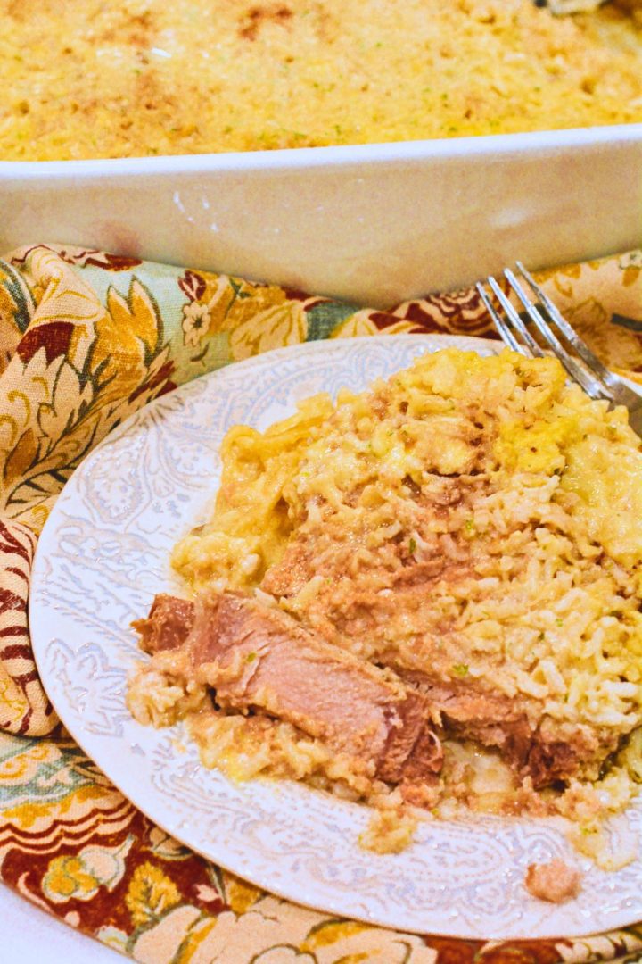 This pork chops and rice recipe brings together tender pork chops, seasoned to perfection, with a creamy, cheesy rice casserole infused with Knorr's signature flavors.