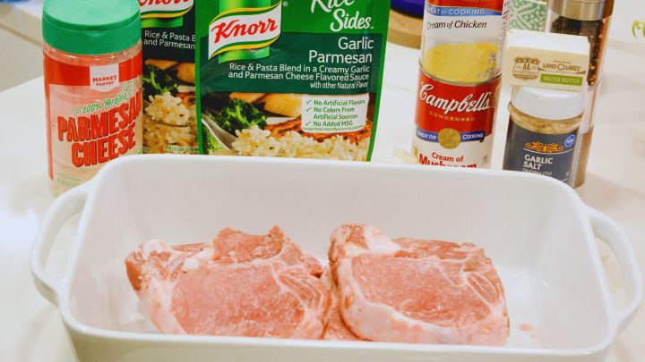 This pork chops and rice recipe brings together tender pork chops, seasoned to perfection, with a creamy, cheesy rice casserole infused with Knorr's signature flavors.