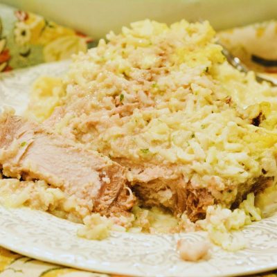 This pork chops and rice recipe brings together tender pork chops, seasoned to perfection, with a creamy, cheesy rice casserole infused with Knorr's signature flavors.