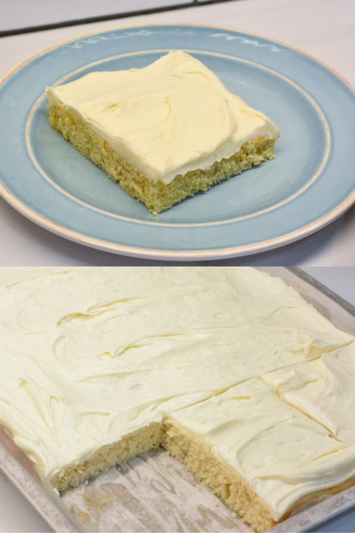 The cake mix banana bars with cream cheese frosting were so easy to make with a white cake mix, and the banana bars were moist thanks to the creamed butter and sour cream.