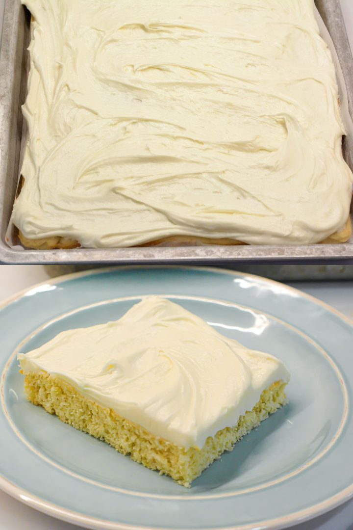 The cake mix banana bars with cream cheese frosting were so easy to make with a white cake mix, and the banana bars were moist thanks to the creamed butter and sour cream.