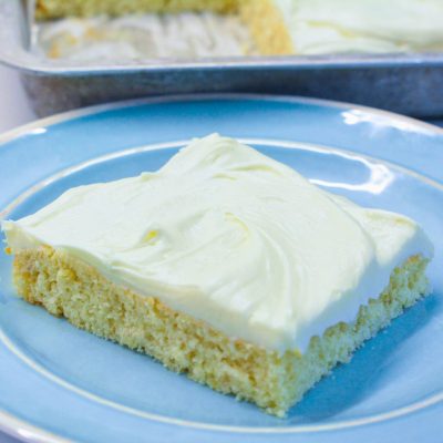The cake mix banana bars with cream cheese frosting were so easy to make with a white cake mix, and the banana bars were moist thanks to the creamed butter and sour cream.