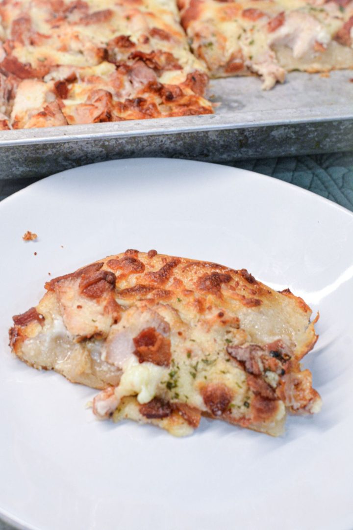 Homemade Chicken Bacon Ranch Pizza Recipe - Beyer Eats and Drinks