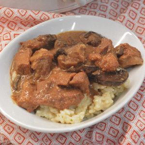 Slow cook your way to comfort with these Crock Pot Beef Tips with Mushrooms! Tender stew meat simmered in a savory mushroom gravy—perfect over mashed potatoes, rice, or egg noodles.