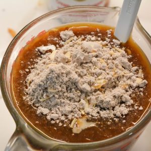 To make gravy - Mix together onion soup mix, cream of mushroom soup, beef consommé, Worcestershire sauce, salt, and pepper. Pour over the beef stew meat and mushrooms.