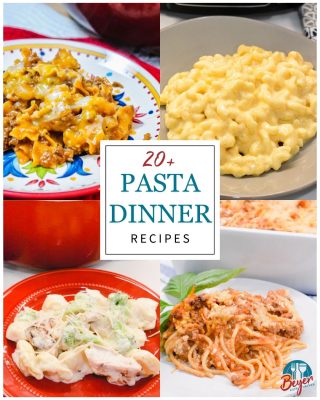 Discover 20+ pasta dinner recipes from Beyer Eats & Drinks! From quick one-pot meals to baked casseroles, crock pot classics, and creamy tortellini favorites, these easy pasta recipes are the ultimate comfort food for busy weeknights or cozy weekends.