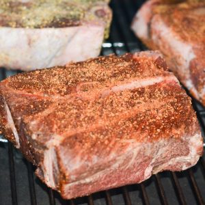 Smoke the roast for 2–3 hours, until a dark, smoky bark forms.