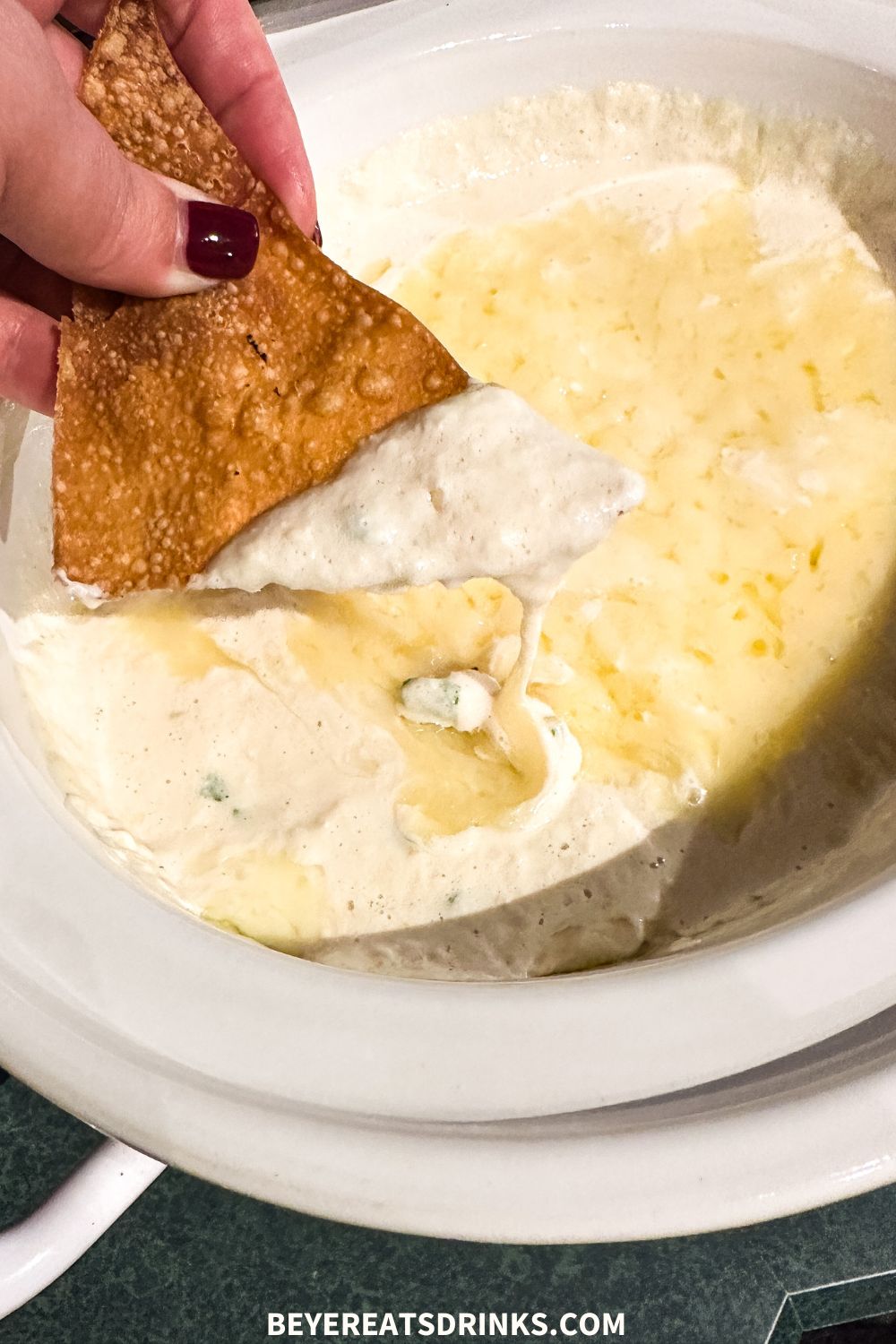 Creamy, cheesy, and full of crab flavor — this Crock Pot Crab Rangoon Dip is the perfect slow cooker appetizer for parties or game day. Serve with homemade fried wonton chips for the ultimate scoopable snack!