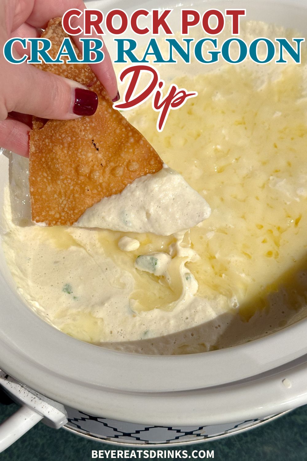 Creamy, cheesy, and full of crab flavor — this Crock Pot Crab Rangoon Dip is the perfect slow cooker appetizer for parties or game day. Serve with homemade fried wonton chips for the ultimate scoopable snack!