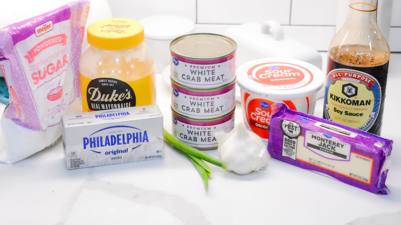 Crab Rangoon Dip ingredients